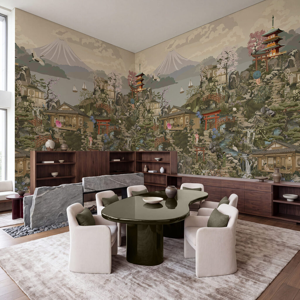 Pagodes in dicht landschap — interieur 5