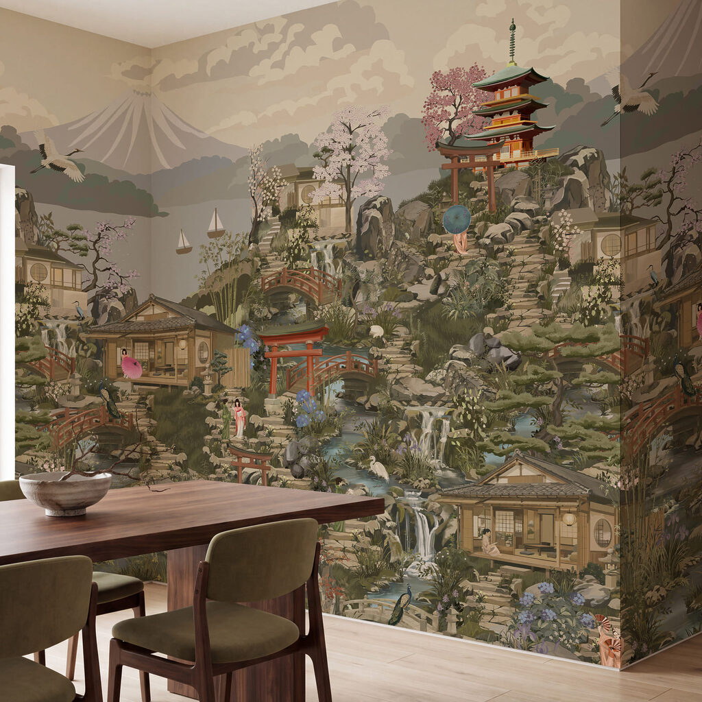 Pagodes in dicht landschap — interieur 6