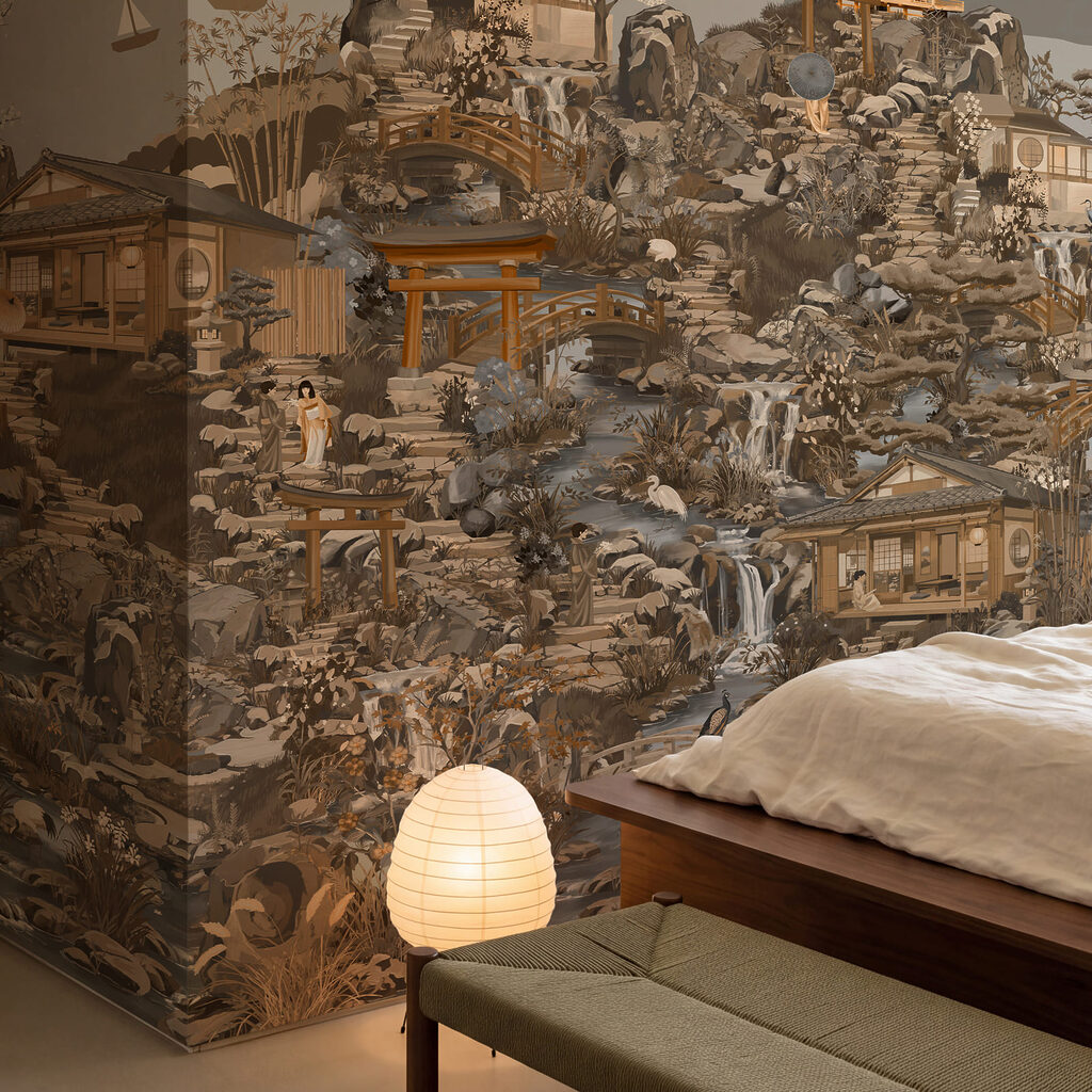 Pagodes in dicht landschap — interieur 3