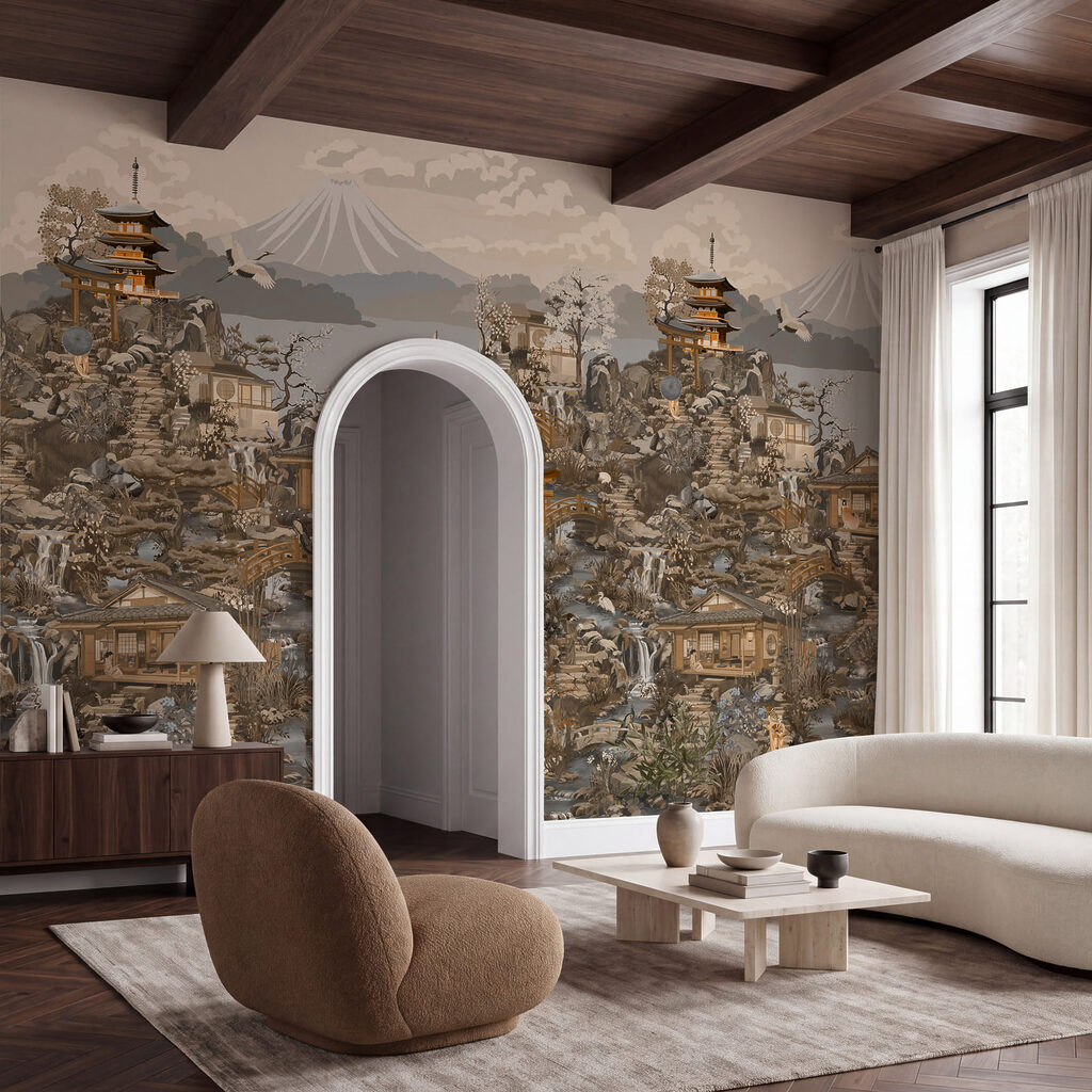 Pagodes in dicht landschap — interieur 5