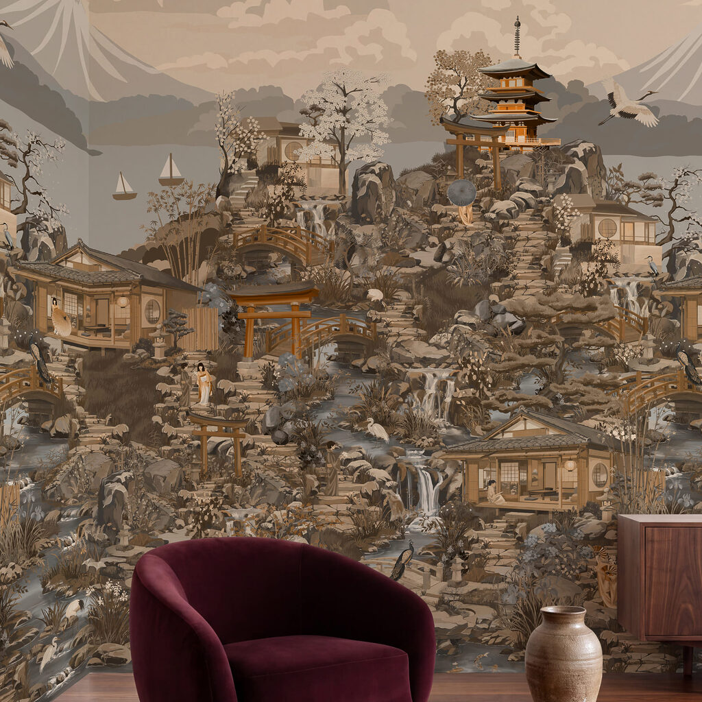 Pagodes in dicht landschap — interieur 6
