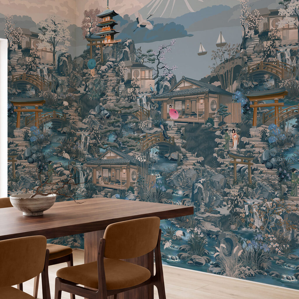 Pagodes in dicht landschap — interieur 6