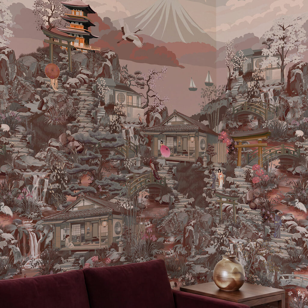 Pagodes in dicht landschap — interieur 5