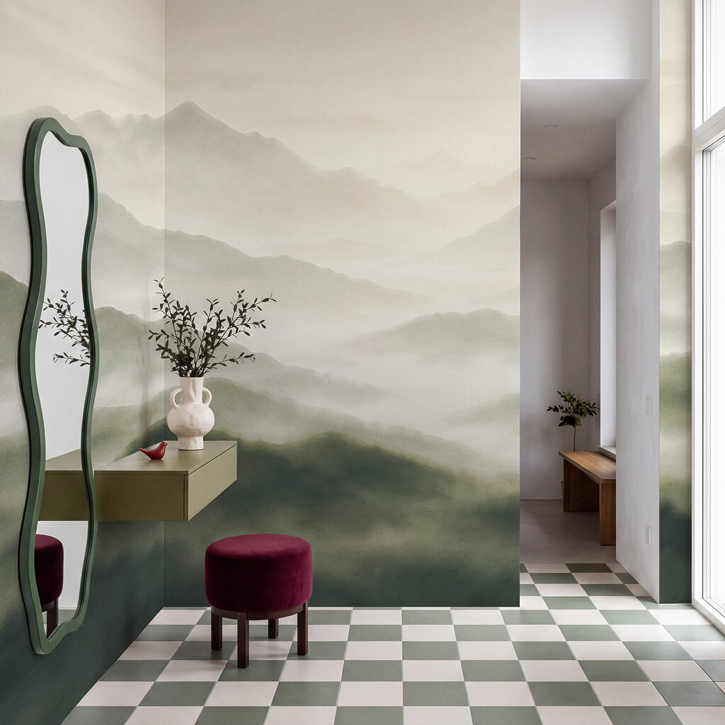 Bergnevel in diepe lagen — interieur 3