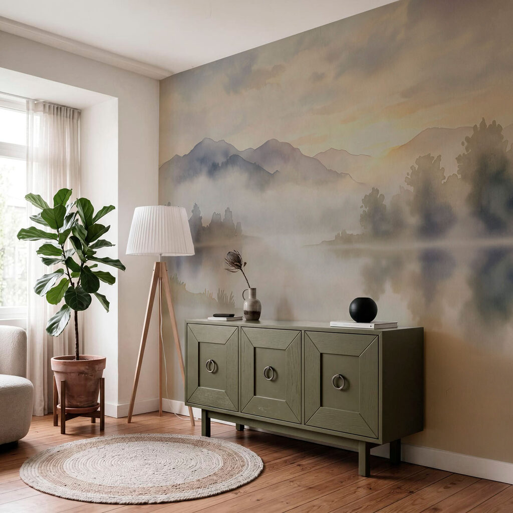 Bergmeer in ochtendnevel — interieur 2