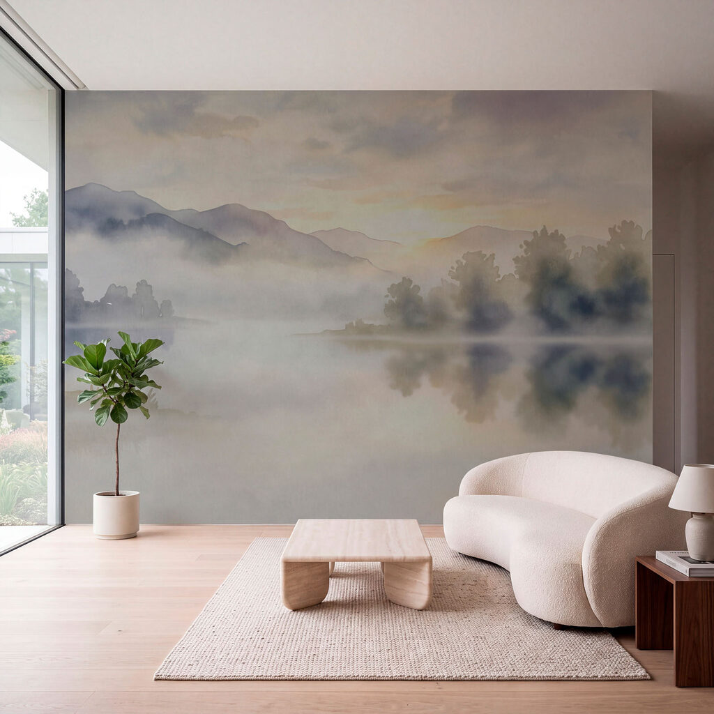 Bergmeer in ochtendnevel — interieur 3