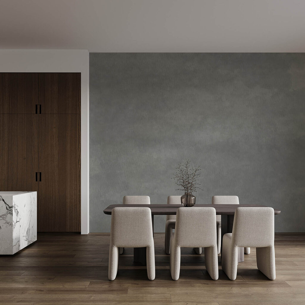 Grijs oppervlak met witte strepen — interieur 3