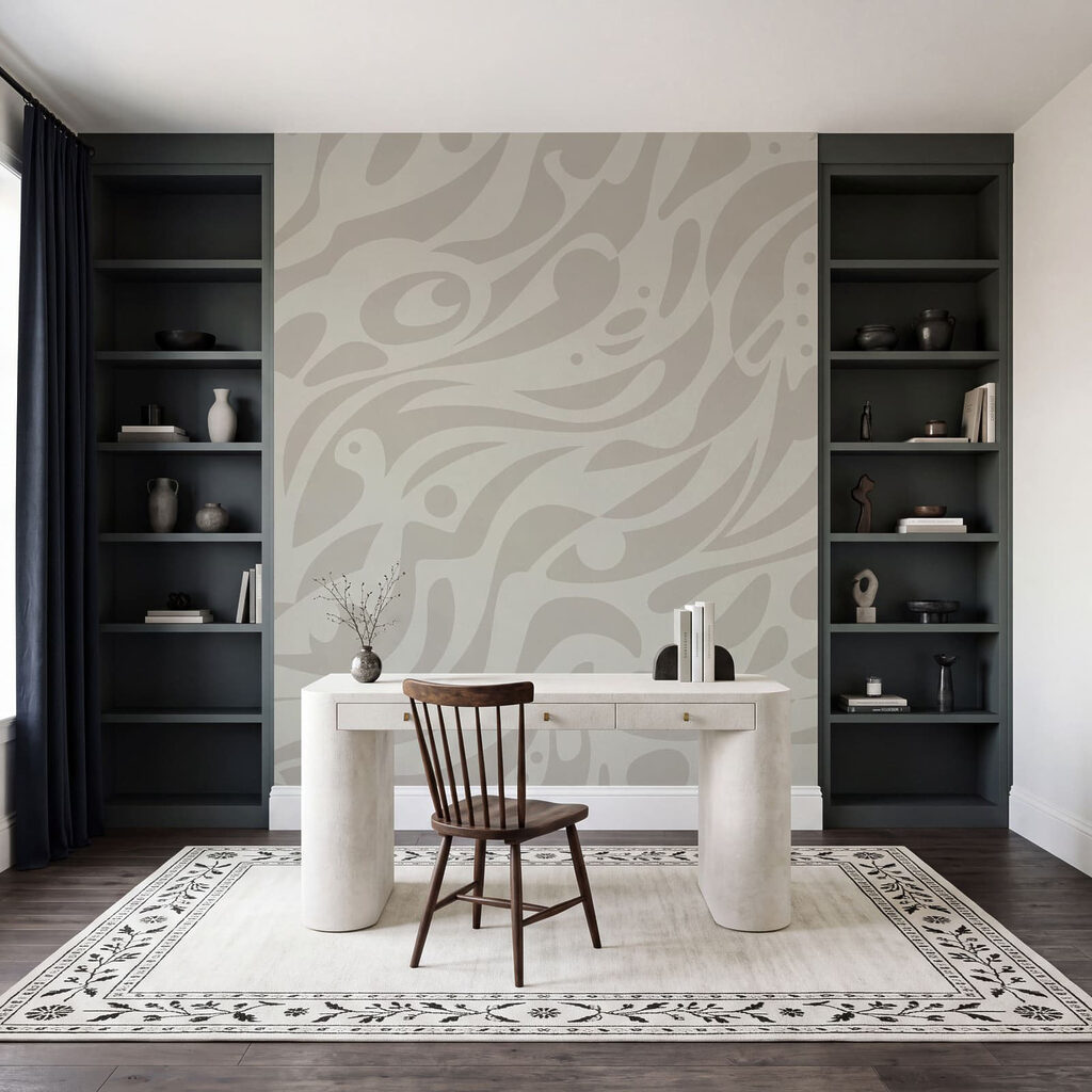 Slingerbladeren rond een opening — interieur 3