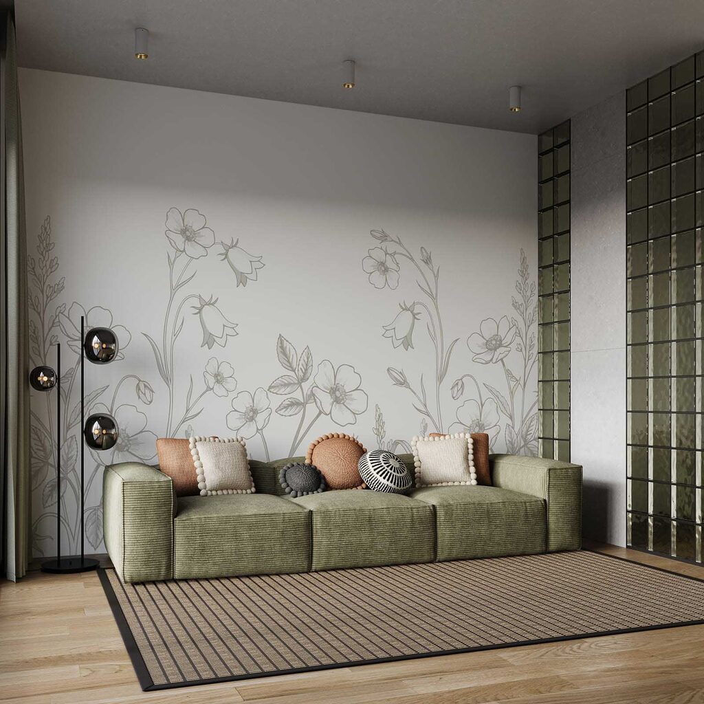 Assortiment bloemen en planten in een interieur
