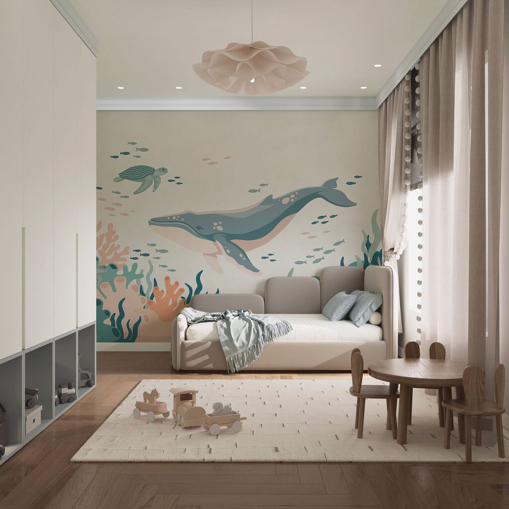 Walvis en schildpad samen — interieur 2