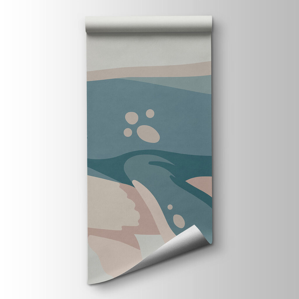 Walvis en schildpad samen — productweergave