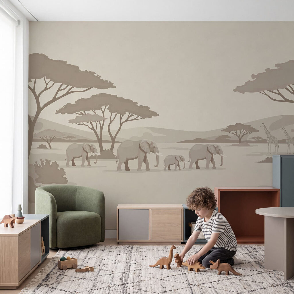 Olifanten onder brede kruinen — interieur 3