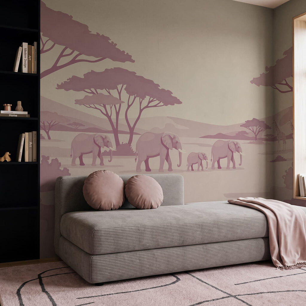 Olifanten onder brede kruinen — interieur 1