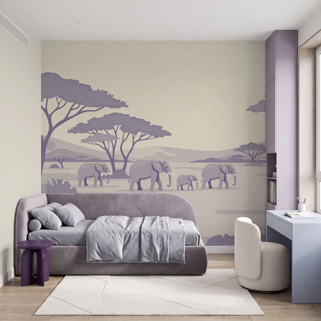 Olifanten onder brede kruinen — interieur 2