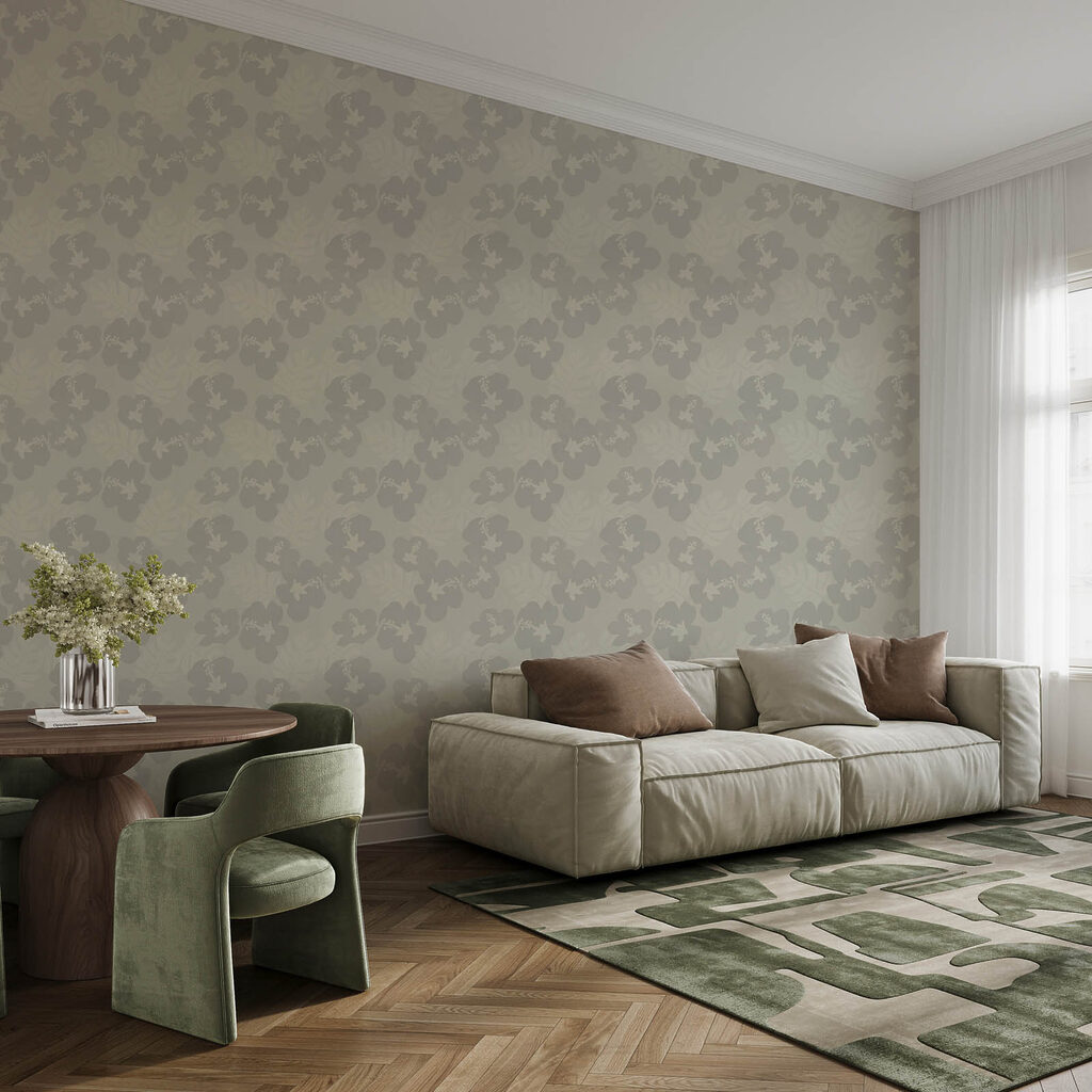 Kleine bloemkransen in groen — interieur 3