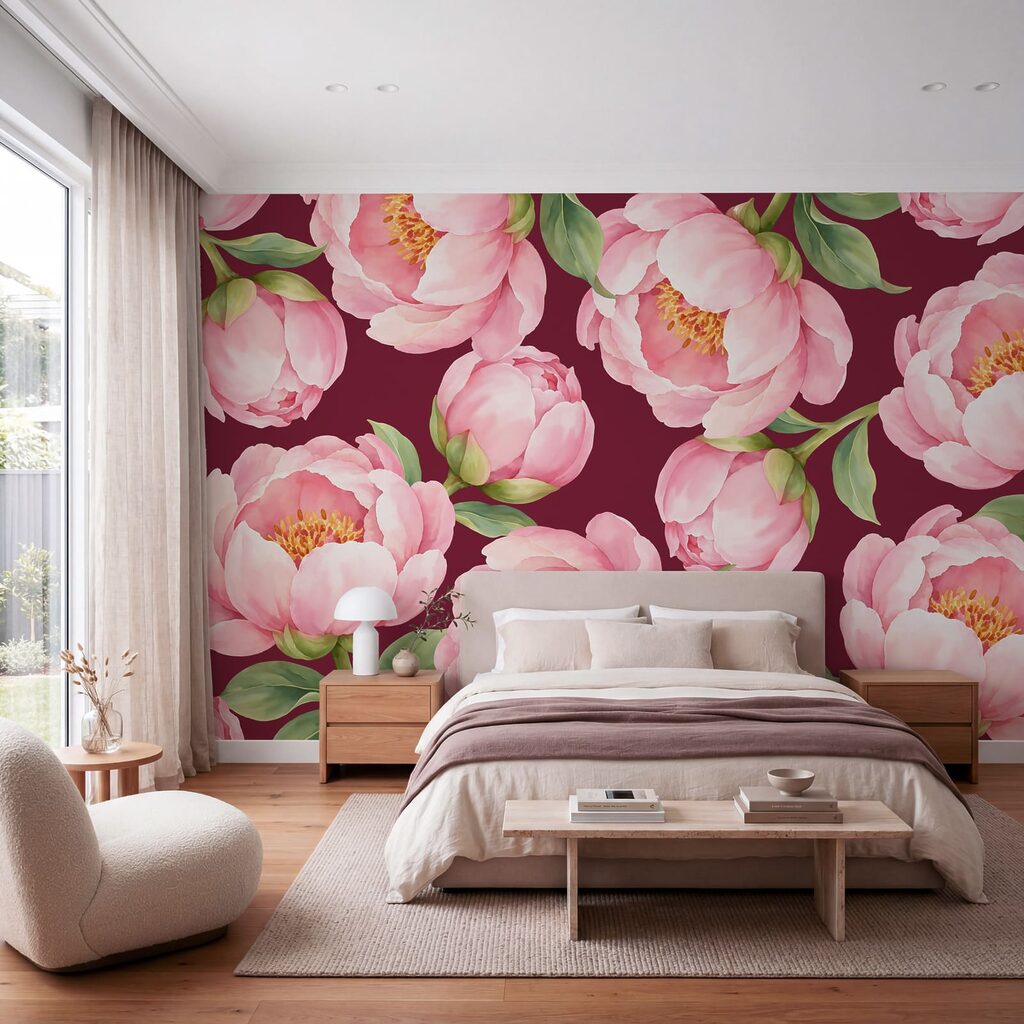 Roze bloemen volledig open — interieur 2