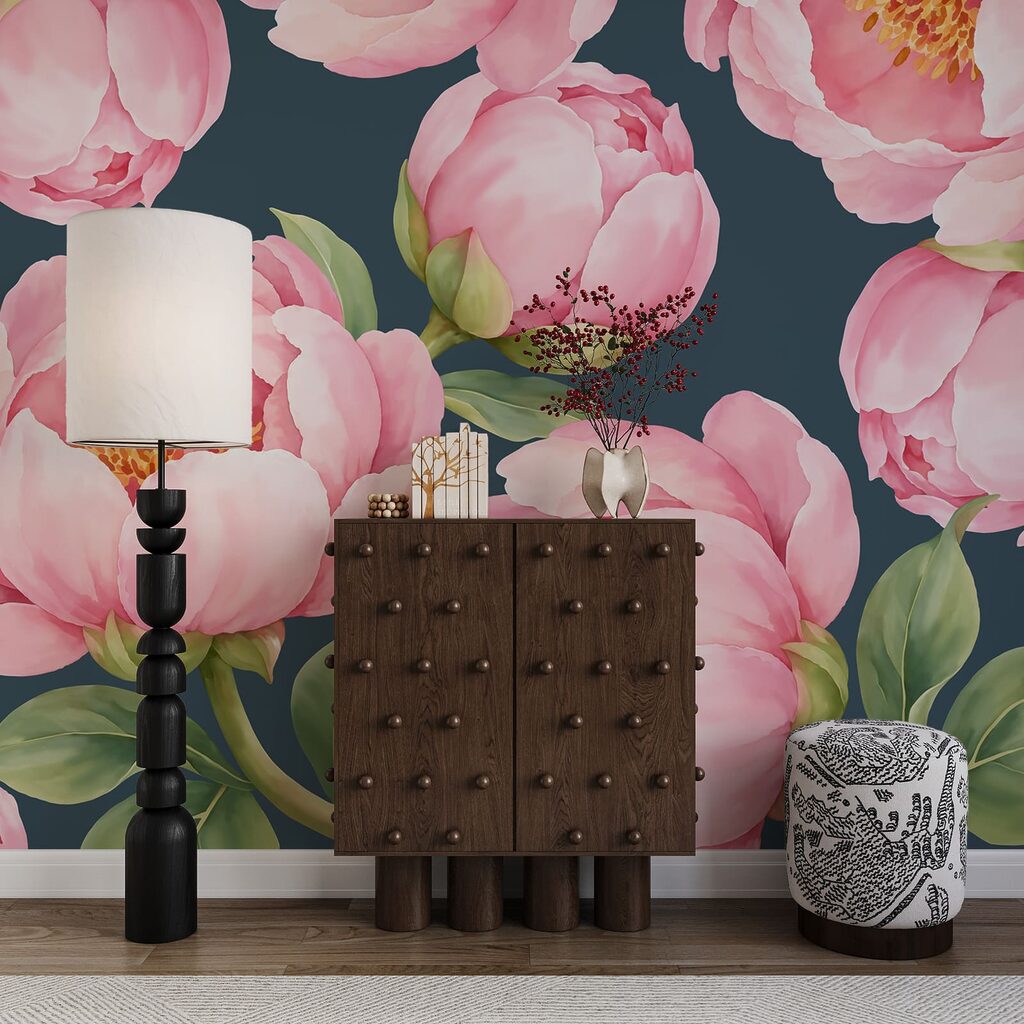 Roze bloemen volledig open — interieur 3