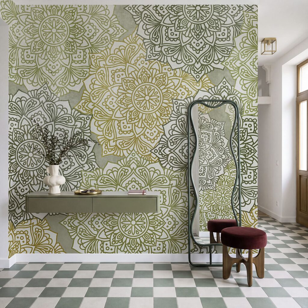 Kanten rozetten in lagen — interieur 3