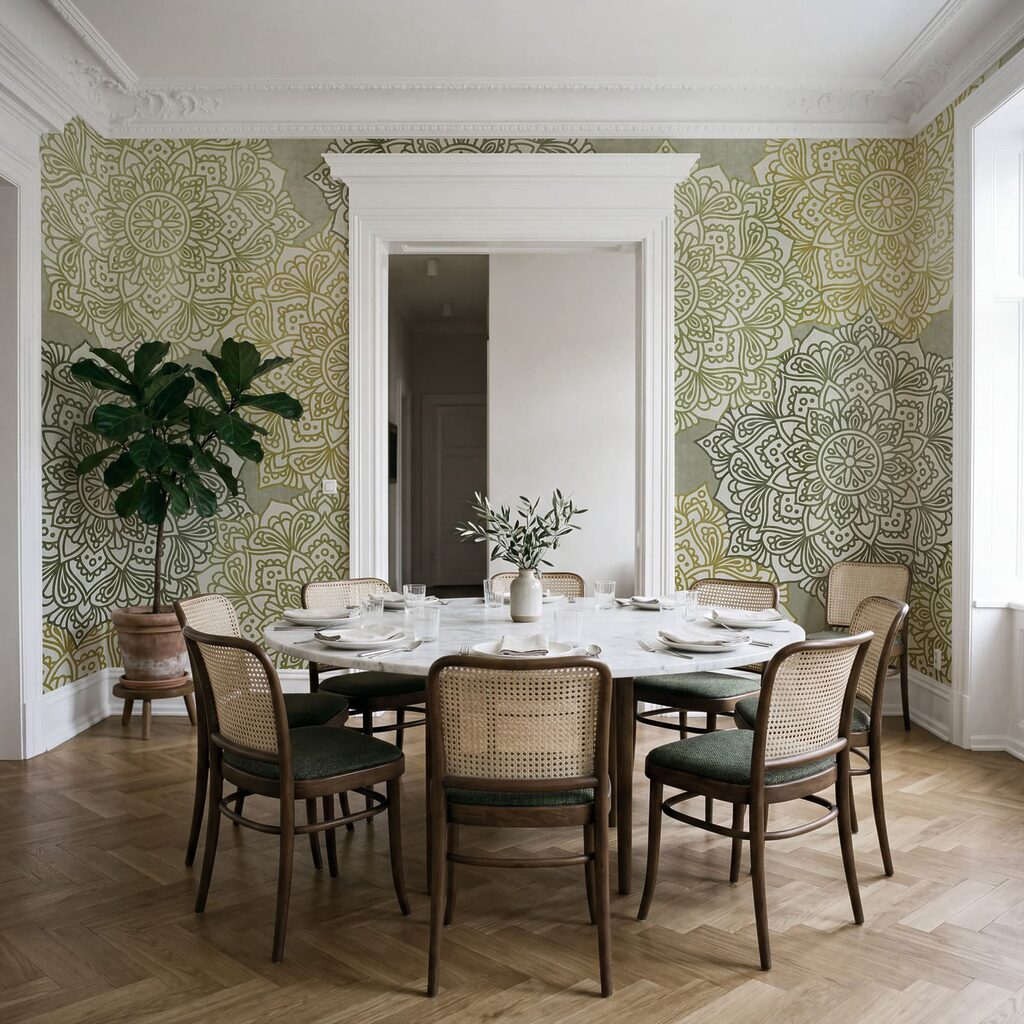 Kanten rozetten in lagen — interieur 4
