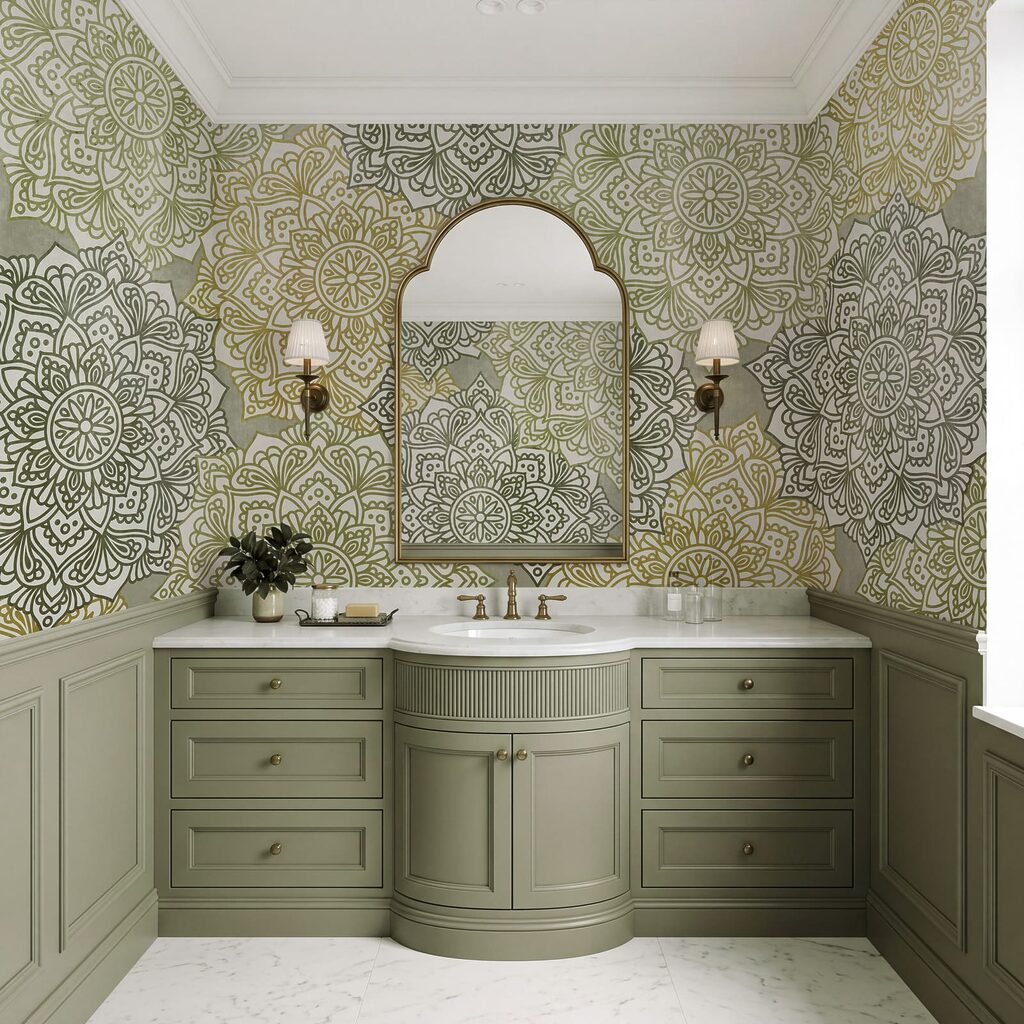 Kanten rozetten in lagen — interieur 5