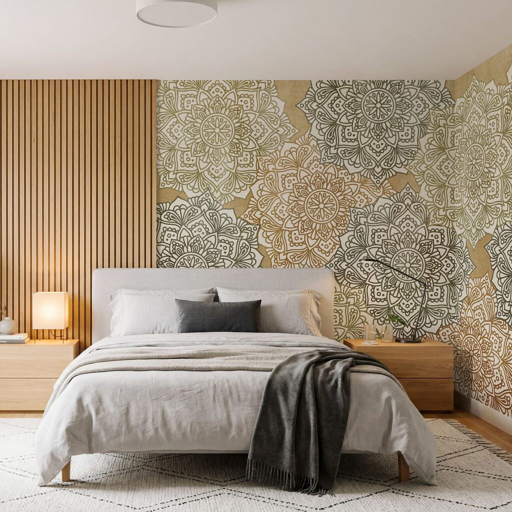 Kanten rozetten in lagen — interieur 2