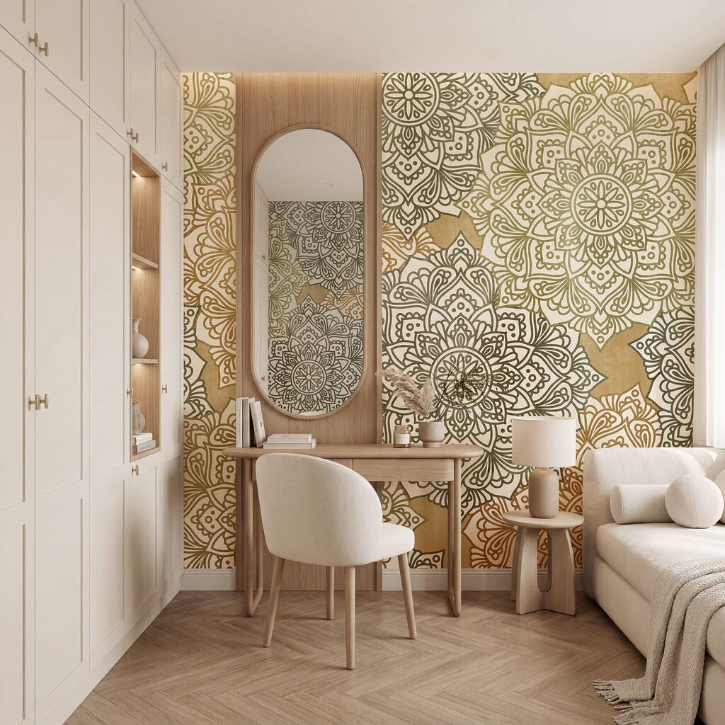 Kanten rozetten in lagen — interieur 3