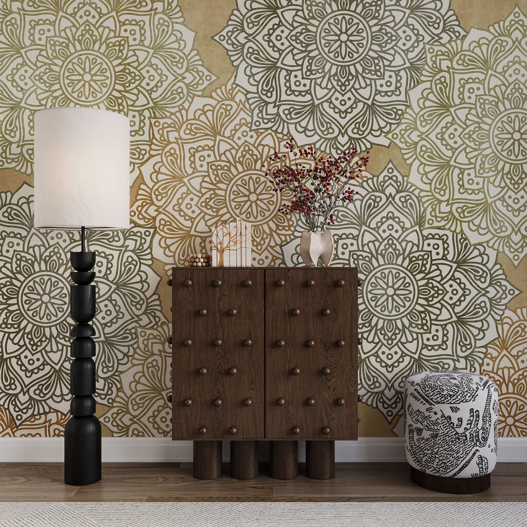 Kanten rozetten in lagen — interieur 1
