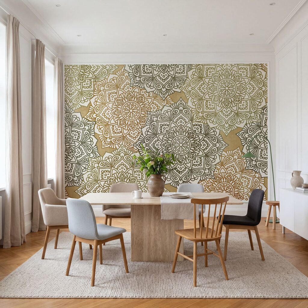 Kanten rozetten in lagen — interieur 4