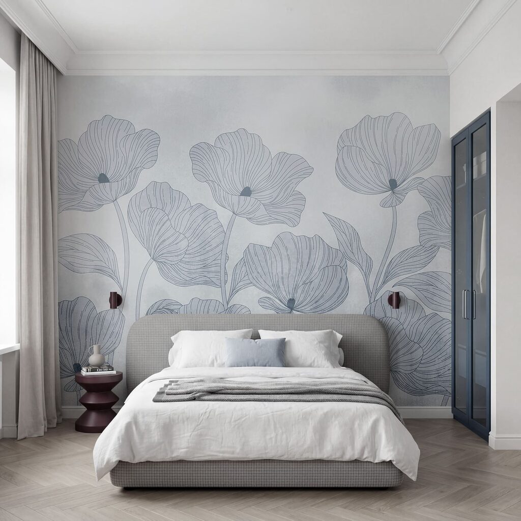 Verfijnde bloemen in zachte tinten — interieur 2