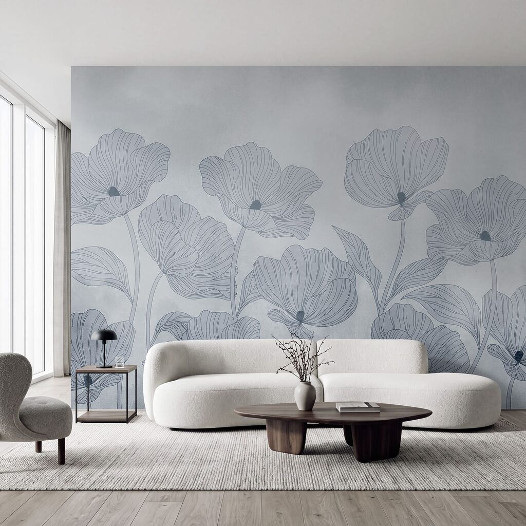 Verfijnde bloemen in zachte tinten — interieur 1