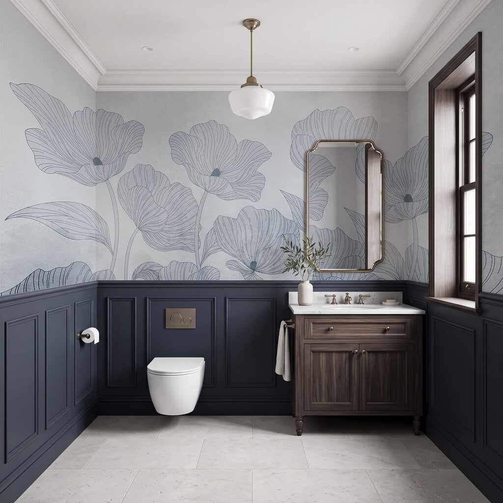 Verfijnde bloemen in zachte tinten — interieur 4