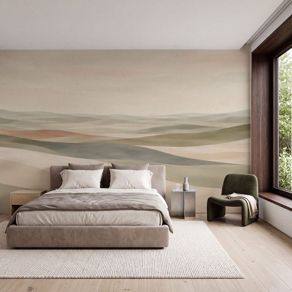 Verre velden in kleurlagen — interieur 1