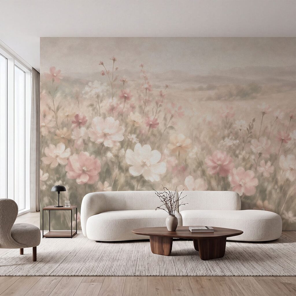 Veldbloemen in geschilderd avondlicht — interieur 2