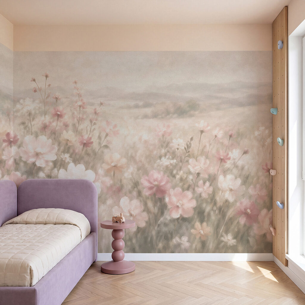 Veldbloemen in geschilderd avondlicht — interieur 3