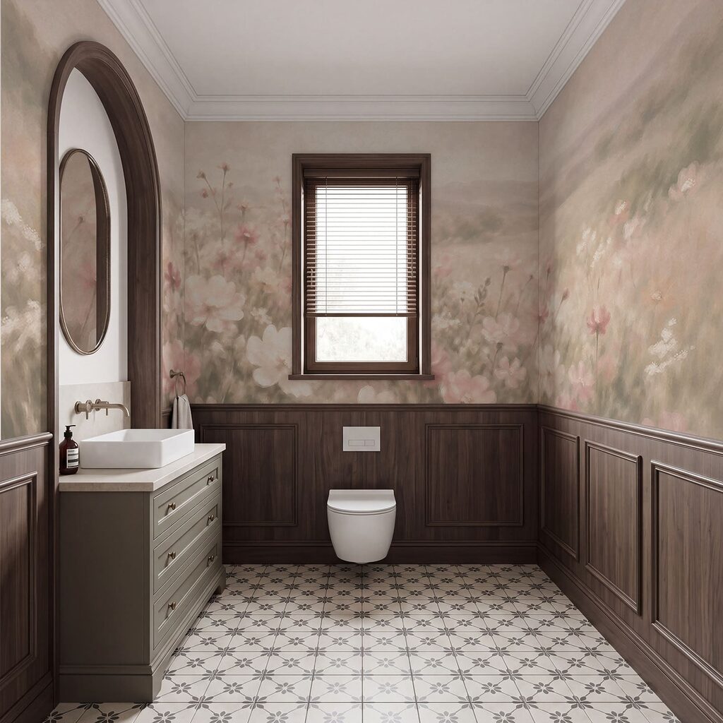 Veldbloemen in geschilderd avondlicht — interieur 4