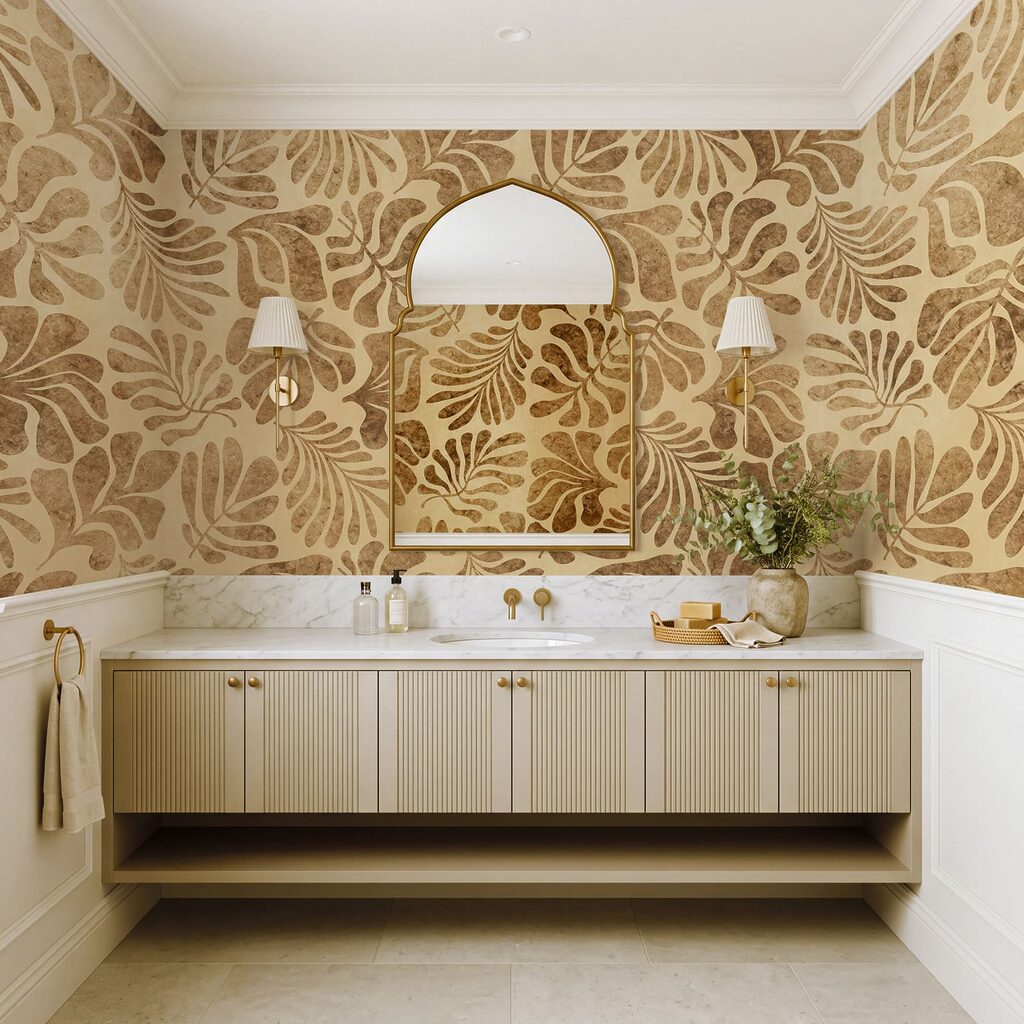 Tropische bladeren als afdrukken — interieur 6