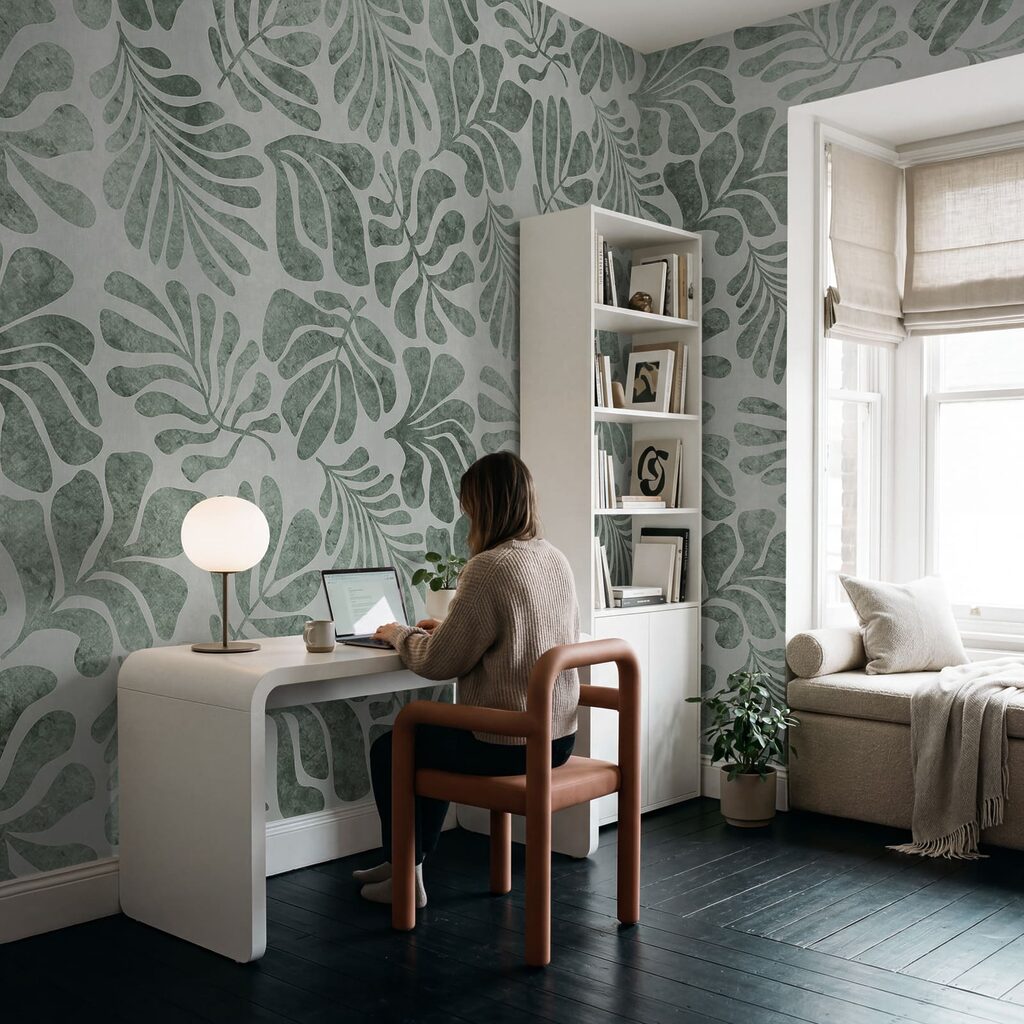 Tropische bladeren als afdrukken — interieur 5