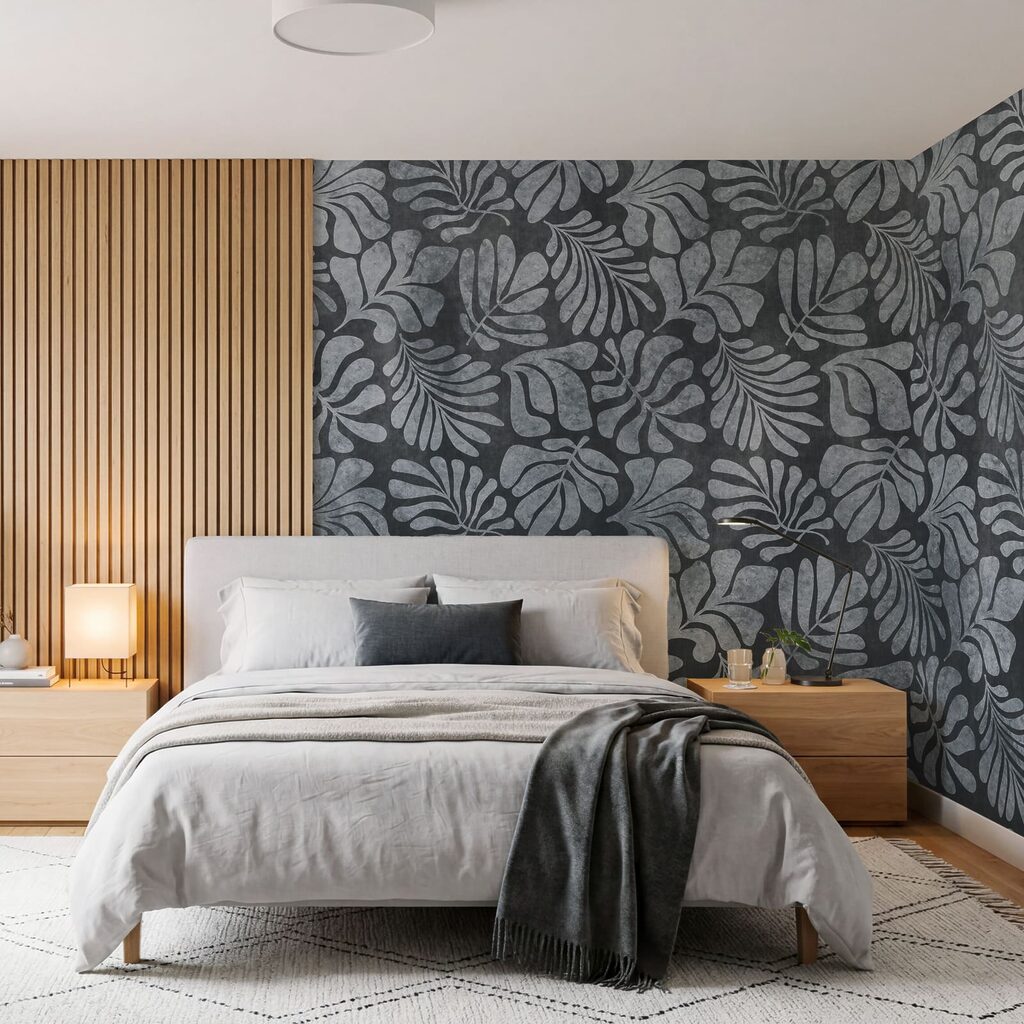 Tropische bladeren als afdrukken — interieur 1
