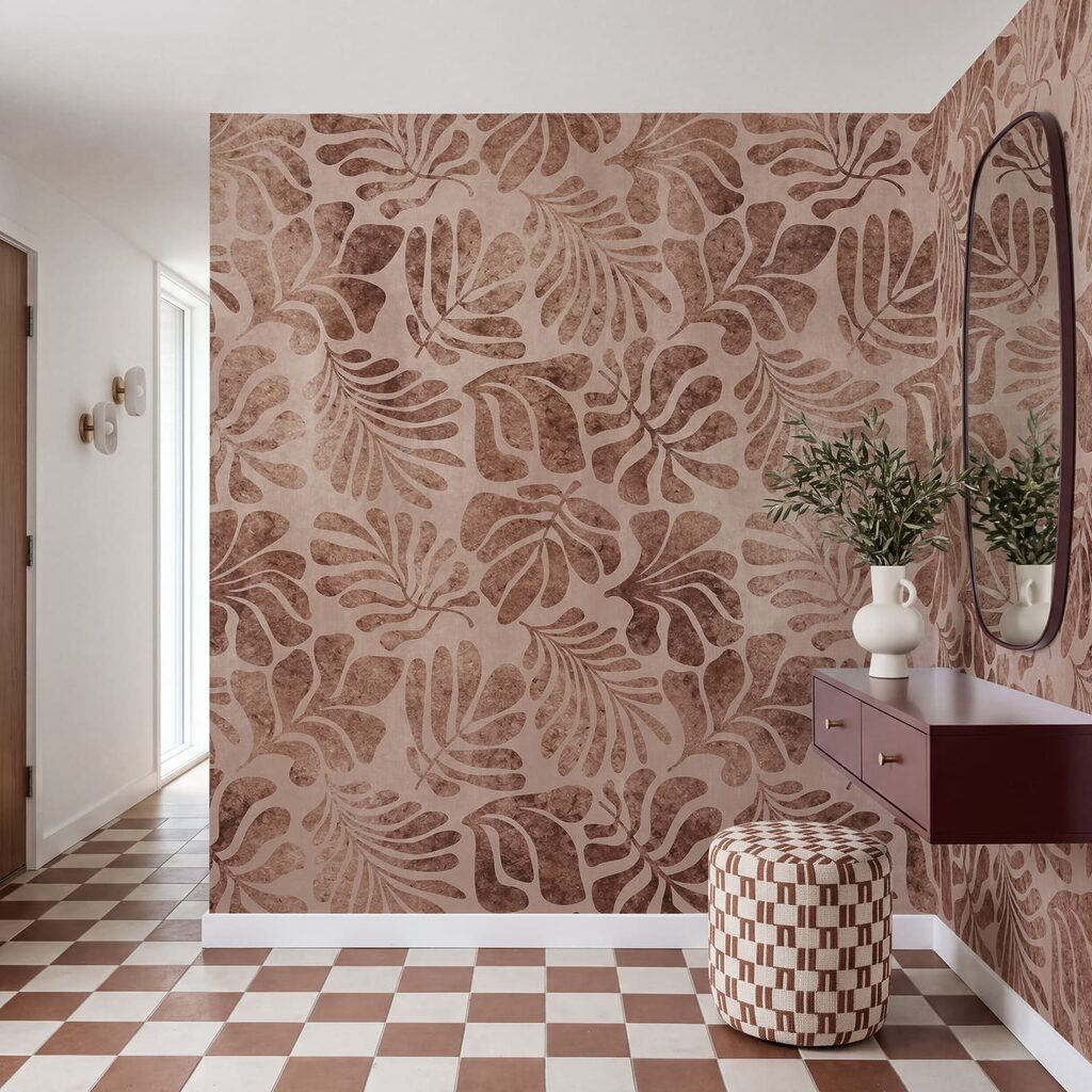 Tropische bladeren als afdrukken — interieur 3
