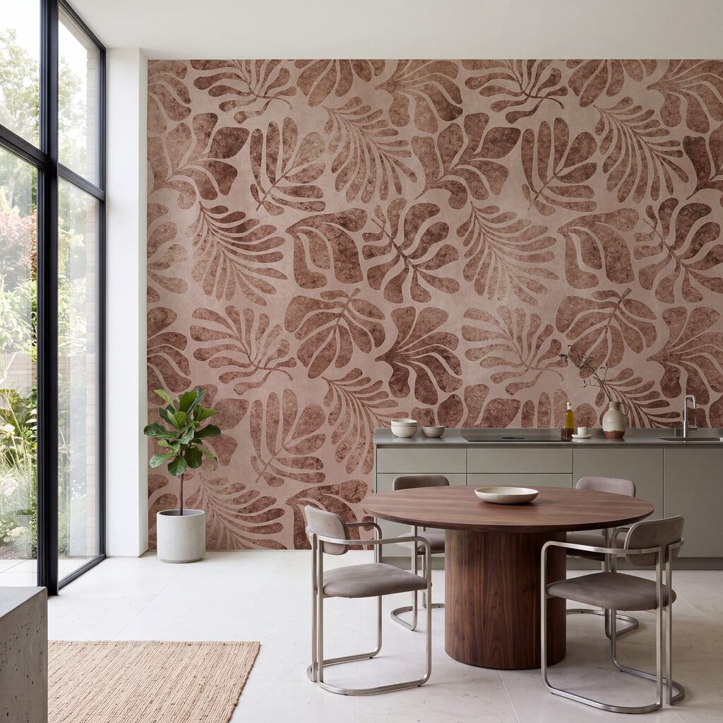 Tropische bladeren als afdrukken — interieur 4
