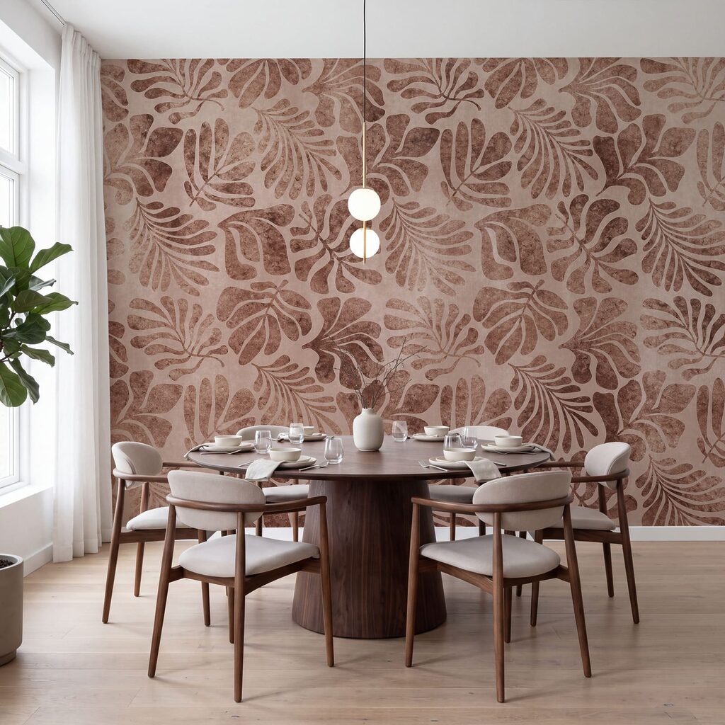 Tropische bladeren als afdrukken — interieur 5