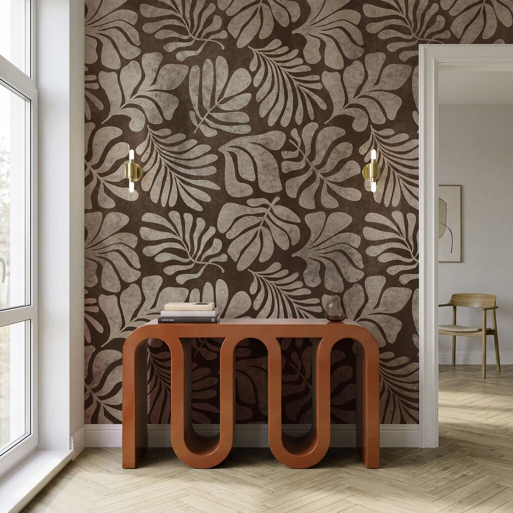 Tropische bladeren als afdrukken — interieur 3
