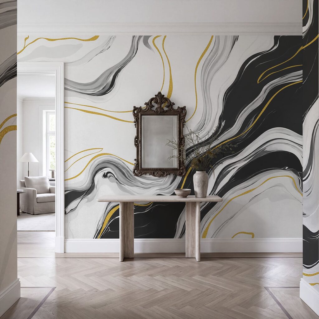 Goudlijnen langs vloeiende aders — interieur 3