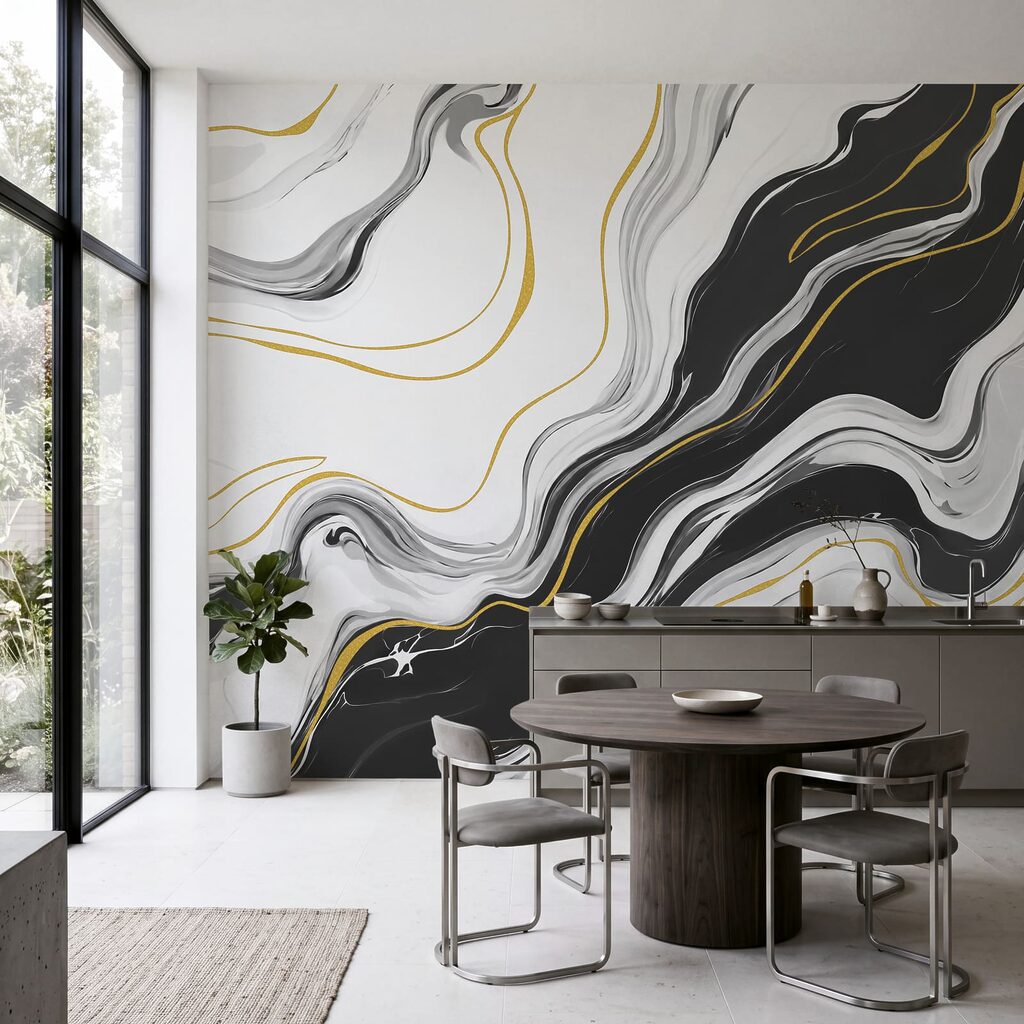 Goudlijnen langs vloeiende aders — interieur 4