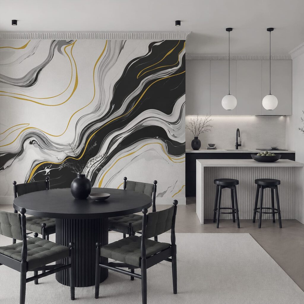Goudlijnen langs vloeiende aders — interieur 5