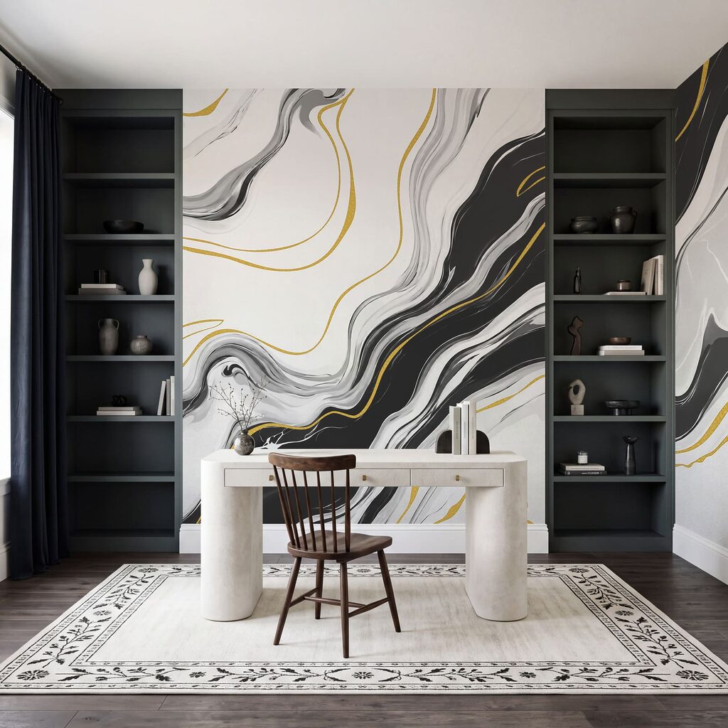 Goudlijnen langs vloeiende aders — interieur 6