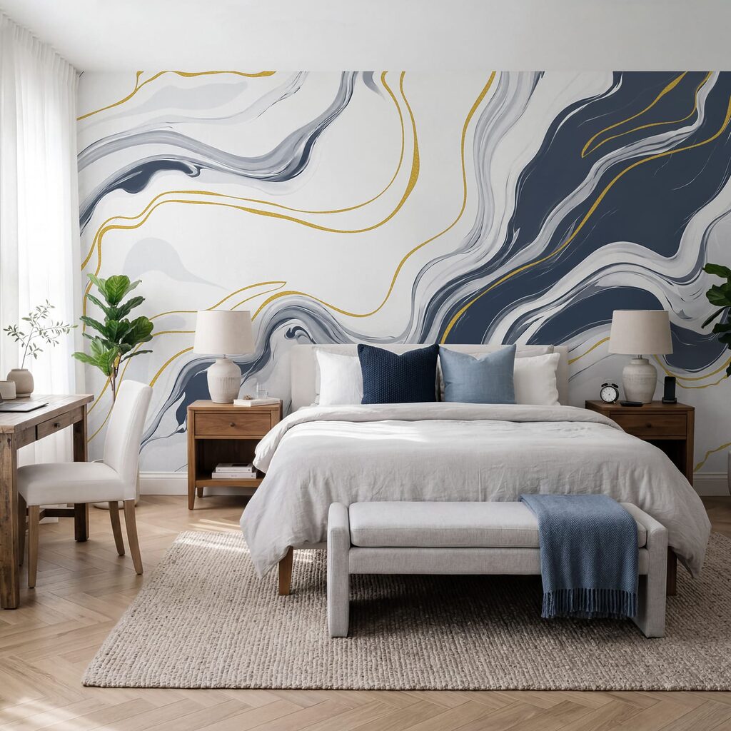 Goudlijnen langs vloeiende aders — interieur 1