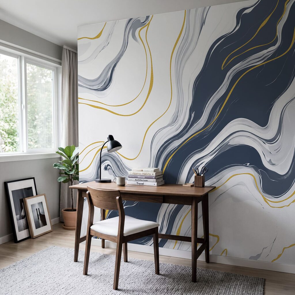 Goudlijnen langs vloeiende aders — interieur 4