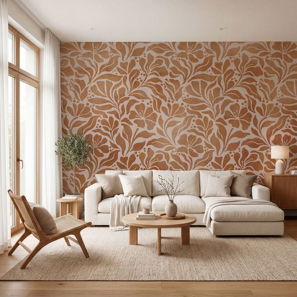 Fijne takken in kleurvlakken — interieur 2