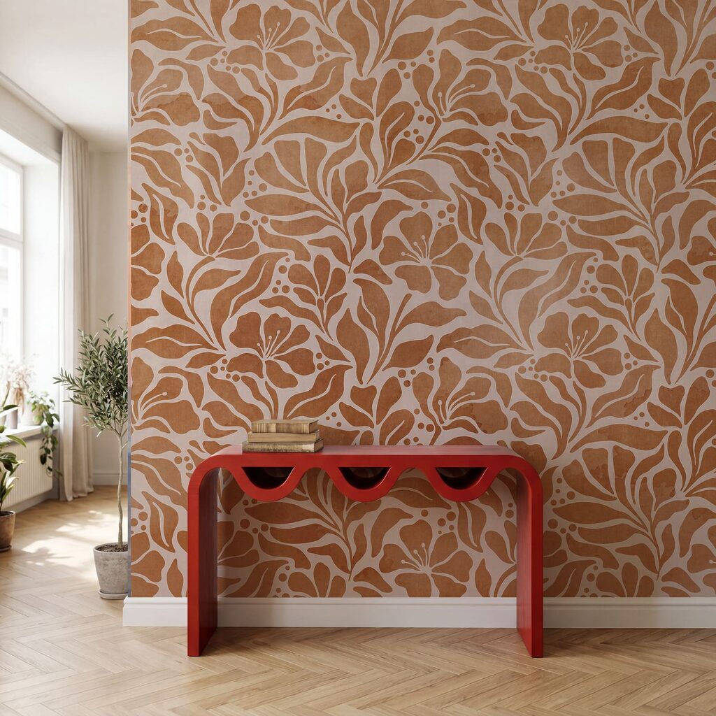 Fijne takken in kleurvlakken — interieur 3